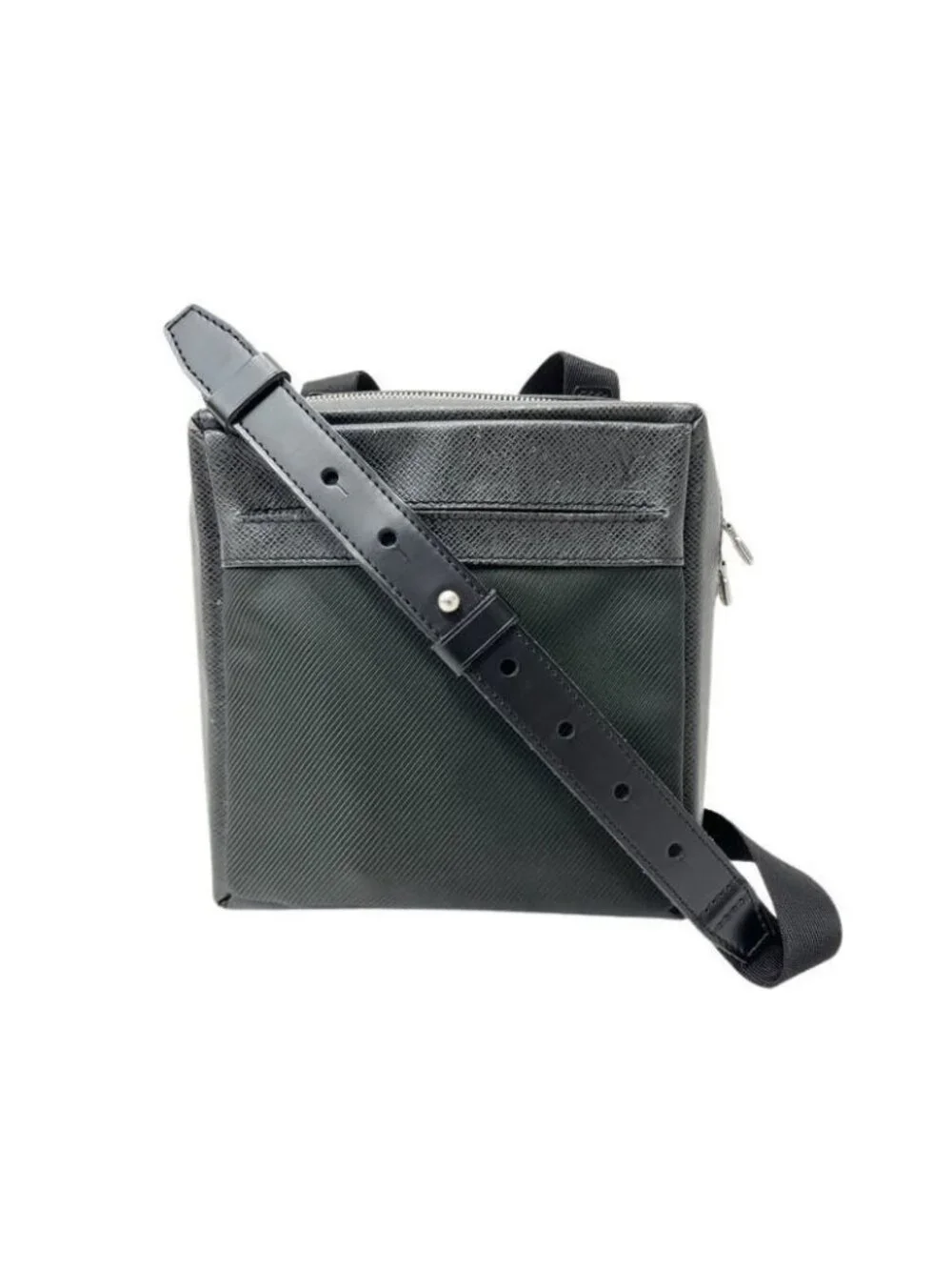 Louis Vuitton Shoulder Bag Sayan Ardoise Taiga Leather Nylon